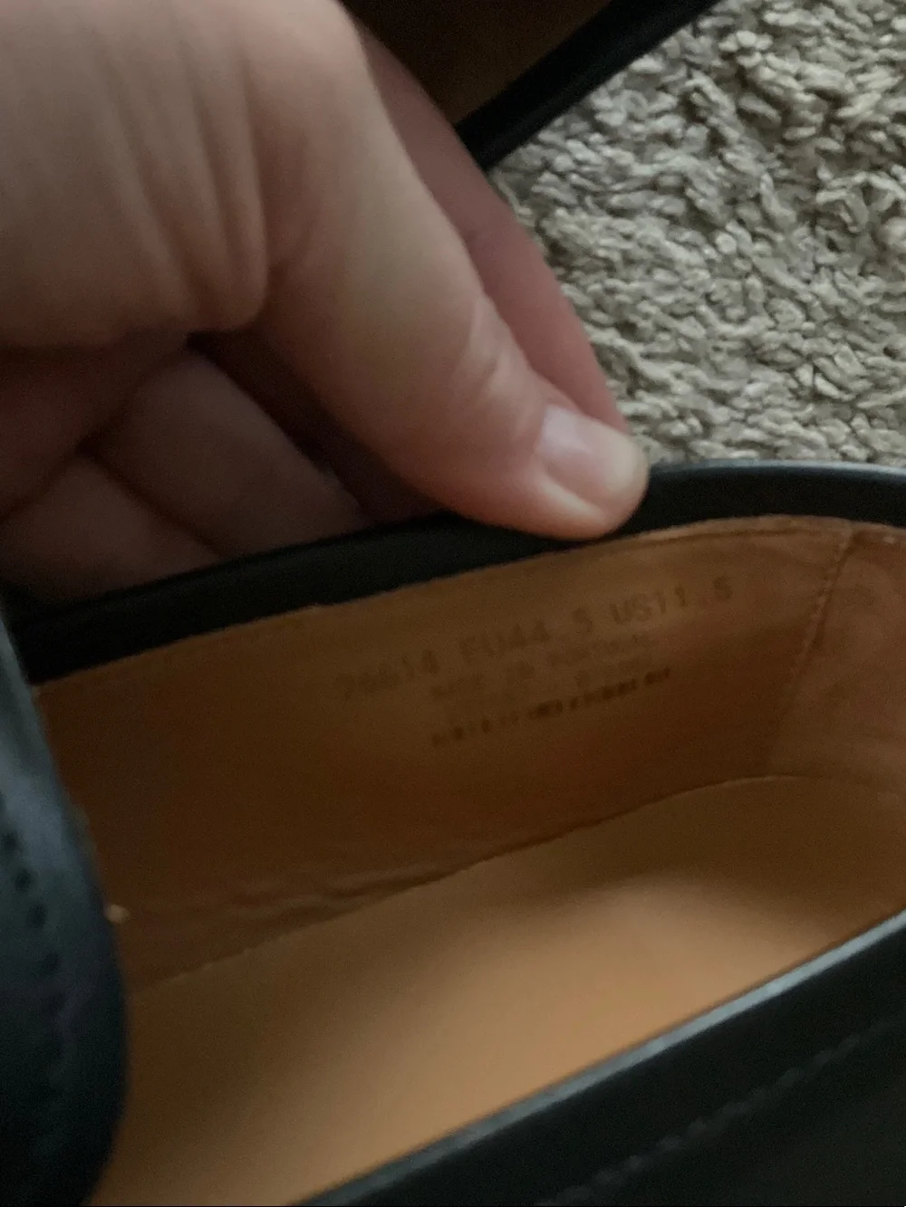 Magnanni Black Leather Slip-On Penny Loafer